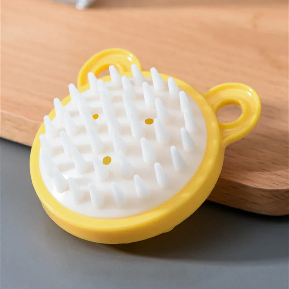 Silicone Massage Comb Gentle And Flexible Highly Recommended Innovative Anti-dandruff Brush Hair Salon Tools Cleaning Brush Abs